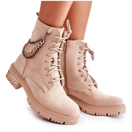 PS1 Varma mockaboots med kedja Beige Sorita
