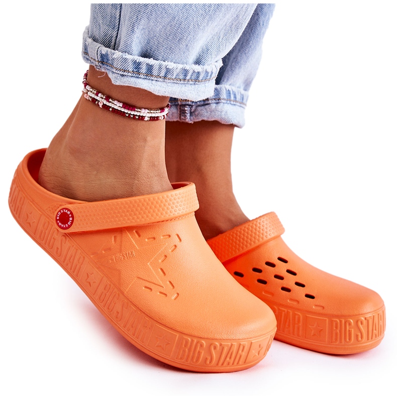 Lätt tofflor dam Kroks Big Star II275005 Orange