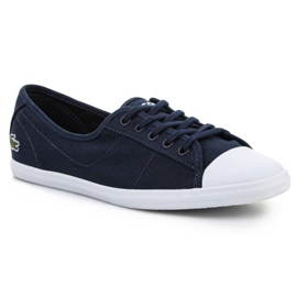 Lacoste Ziane Bl 2 Spw Nvy Canvas W 7-32SPW0141003 marinblå