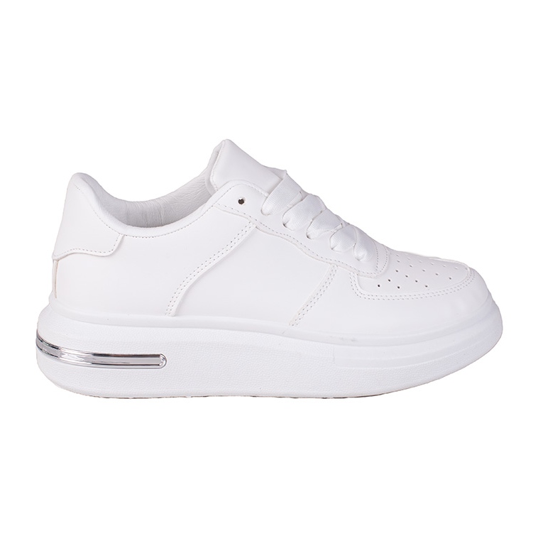 Vita Shelovet damsneakers gjorda av ekologiskt läder