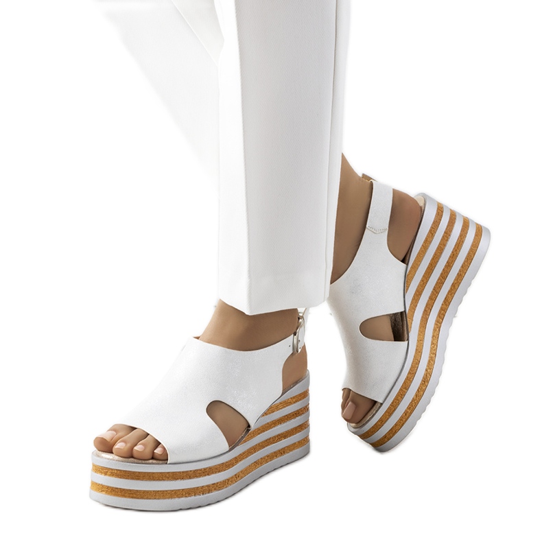 Silver kilasandaler Corrine vit silver-