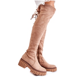 PS1 Mockastövlar för kvinnor Beige Cheera Workers