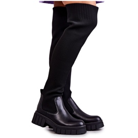 PS1 Höga stövlar för kvinnor, Workers Svart Austin