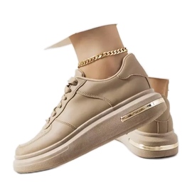 Bruna Staplet sneakers kaki grön