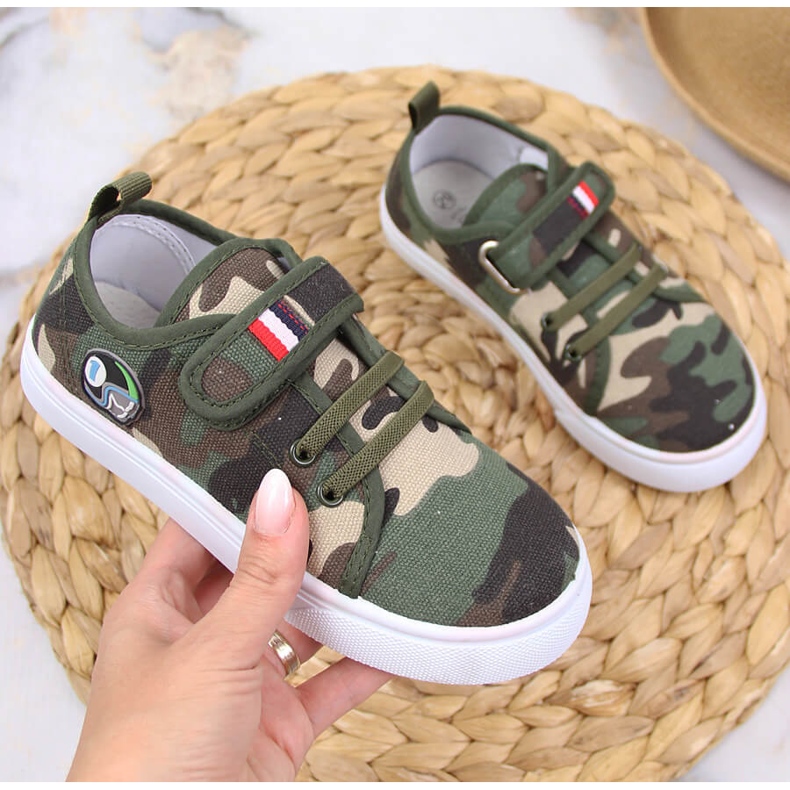 Atletico kardborrband för barnsneakers grön