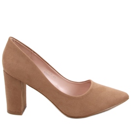 Pumpar på stolpen av Aria Khaki beige