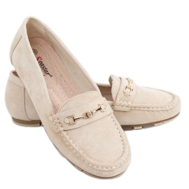 Malwa Beige loafers för dam