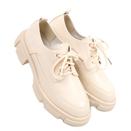 Loafers på hög Unna Beige sula