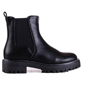 Shelovet kvinnors svarta arbetare med dragkedja