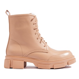 Beige snörväska för kvinnor