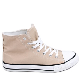 Canvas sneakers för ankeln Jude Khaki beige