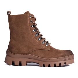 W. Potocki Damväskor i beige mocka från Potocki brun