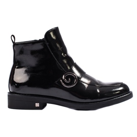 Svarta patentstövlar från W. Potocki