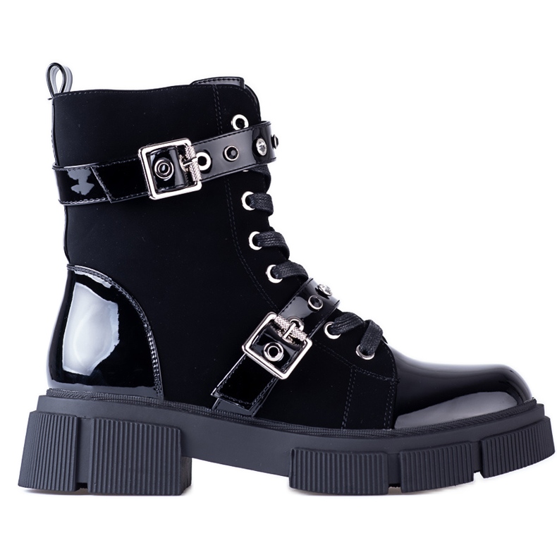 Svarta Shelovet damväskor med dekorativa spännen