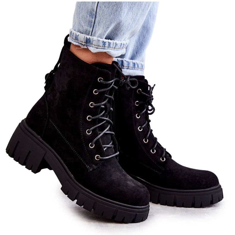 PG1 Dammocka Warm Boots Med Dragkedja Svart Emilien