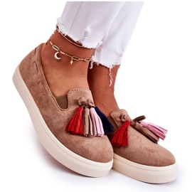 PS1 Damsneakers Slip-On Brun Venira