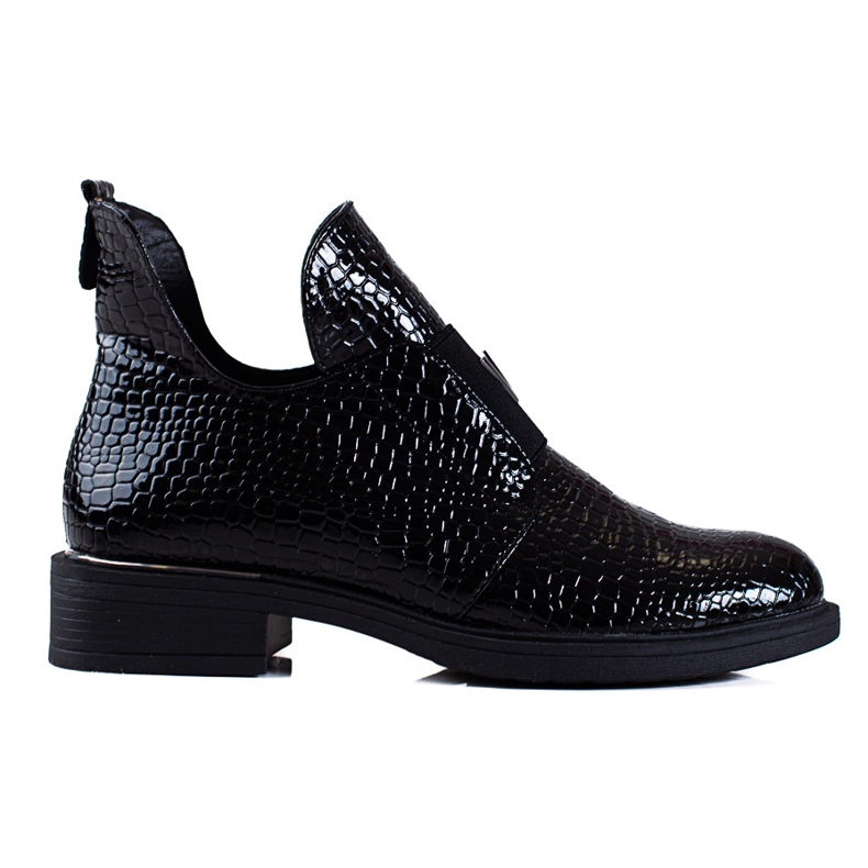 Vinceza-stövlar för kvinnor med platta klackar svart