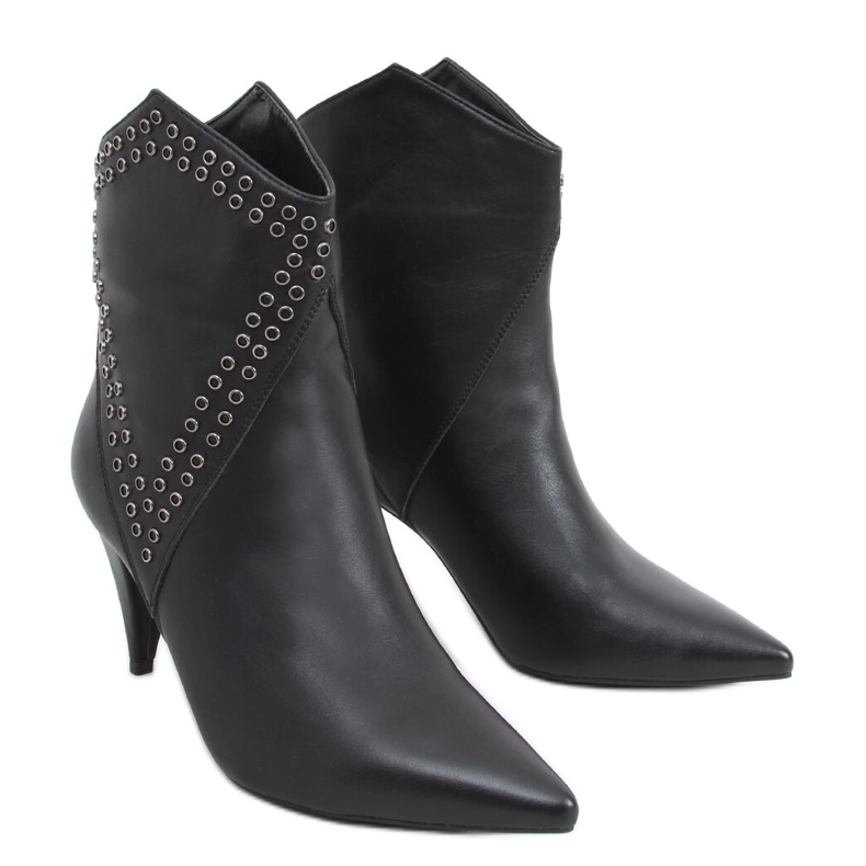 Girme Svarta högklackade stövlar