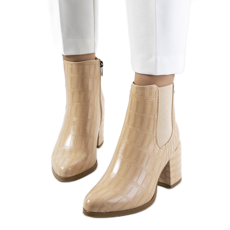 Beige Easthaven stövlar