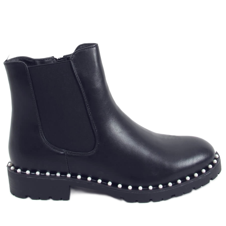 Chelsea boots med pärlor Maxim Black svart