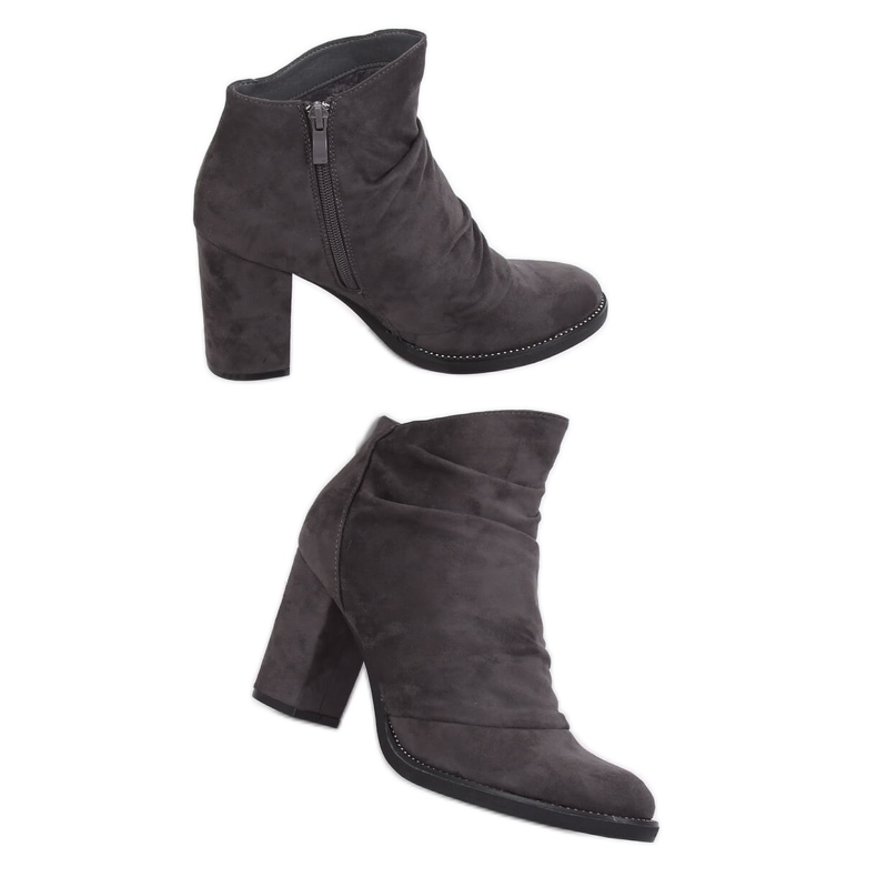 Puebla Grey höga klackar grå