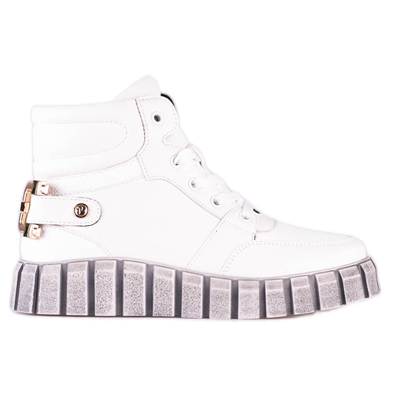 W. Potocki Damsportstövlar Potocki vita på plattformen