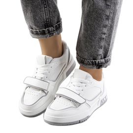 Grå Kadie-sneakers för kvinnor vit