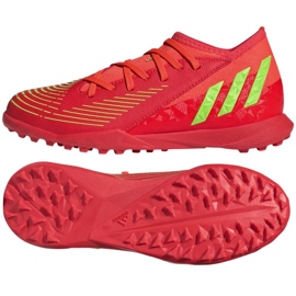 Adidas Predator Edge.3 Tf Jr GV8503 skor röd apelsiner och röda