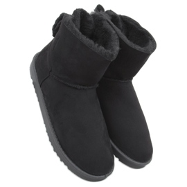 Emusy med Kelly Black ullrosett svart