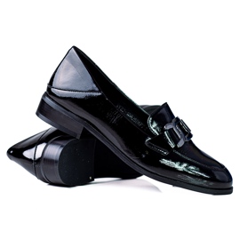 Klassiska dammockasiner med kedja Vinceza svart