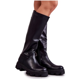 Klassiska damstövlar Workers Black Clarisa svart