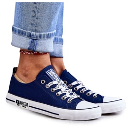 Dammaterial Sneakers Big Star KK274103 Marinblå
