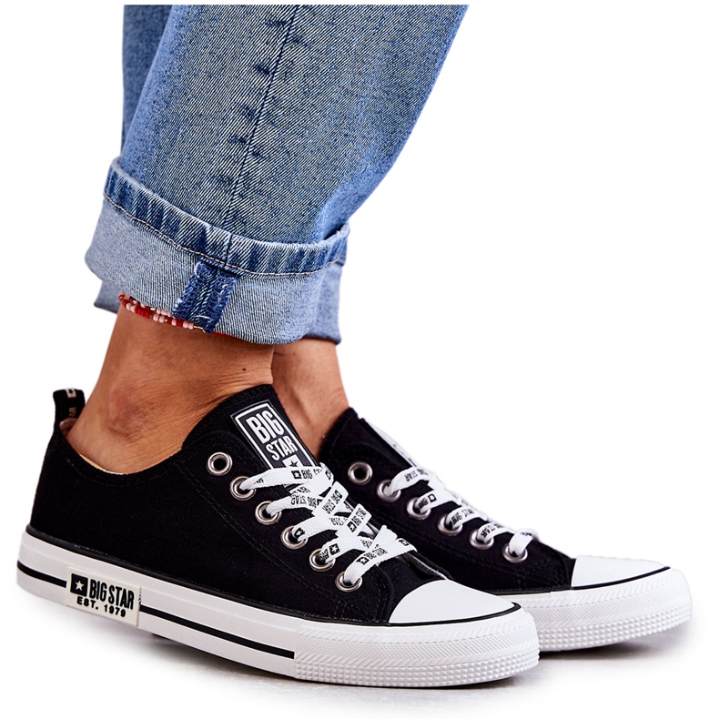 Dammaterial Sneakers Big Star KK274102 Svart