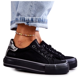 Dammaterial Sneakers Big Star KK274036 Svart