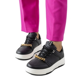 Svarta Kelliher chain sneakers