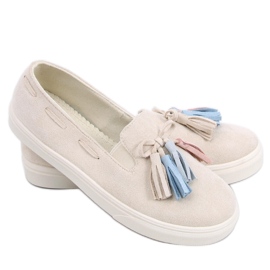 PA1 Höstsneakers med fransar Salma Beige