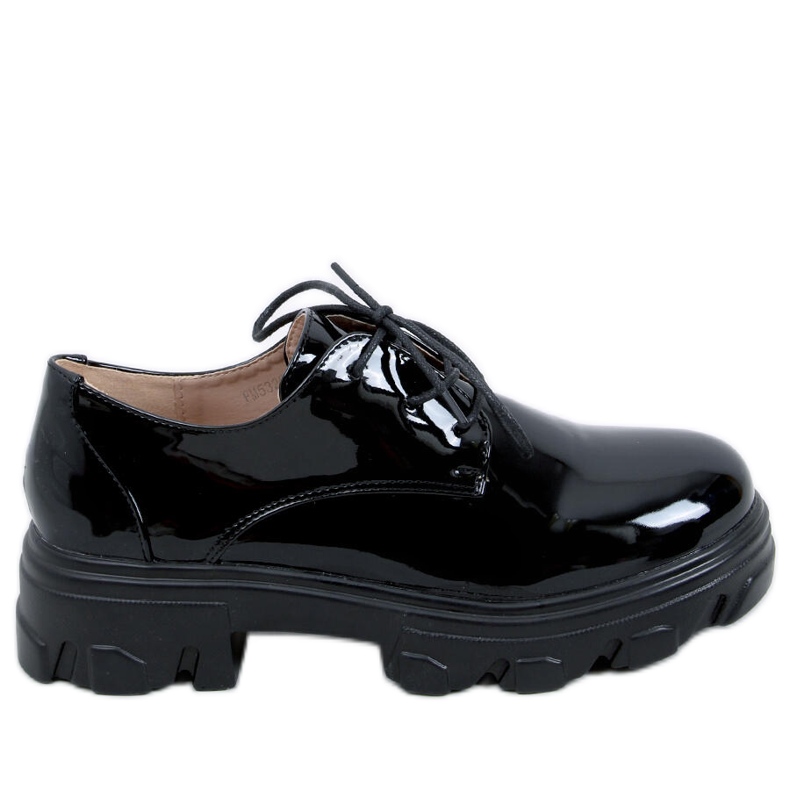 PA1 Pragma Black loafers med hög sula svart
