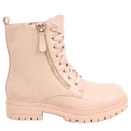 Snörstövlar från Dontre Nude beige