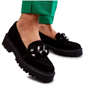 Damskor i mocka Laura Messi 2523 Svart