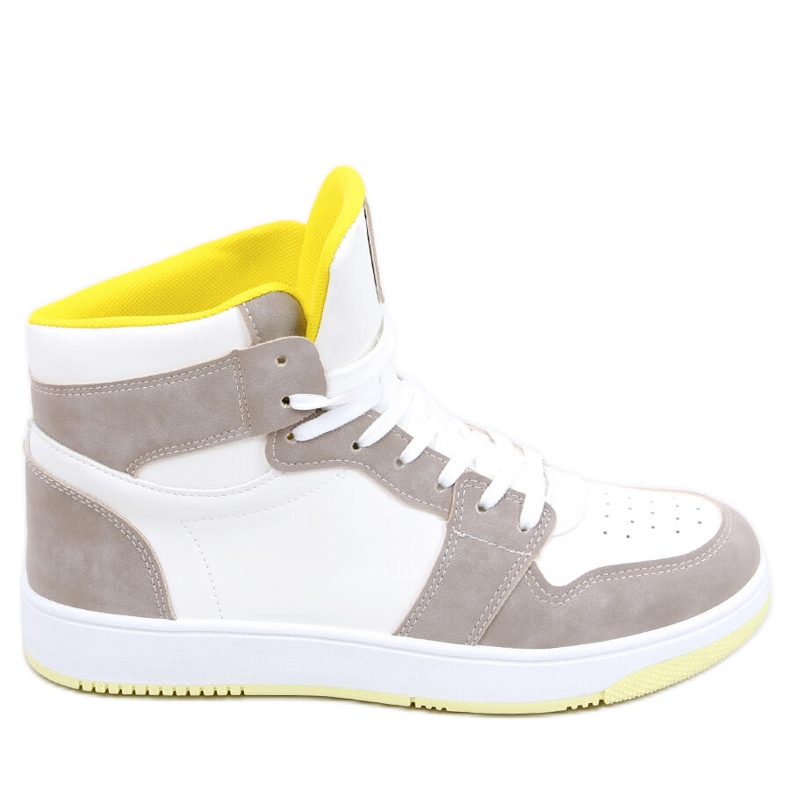 PA1 Dorcas Khaki high-top sneakers beige vit