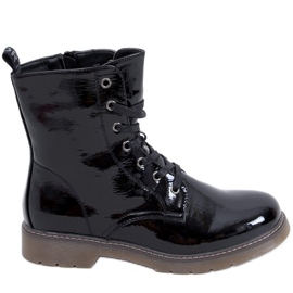 PA1 Patent martensiaki boots Mike Black Patent Pu svart