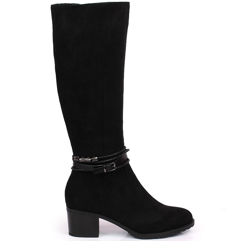 Kvinnors svarta mocka varma stövlar Jezzi