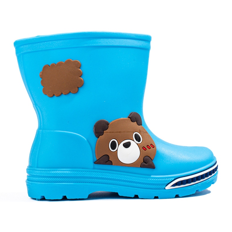 Shelovet låga stövlar för pojkar, ljusblå