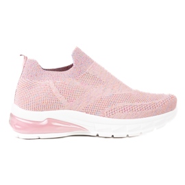 W. Potocki Rosa, damsport, Potocki sneakers, tyg med glitter