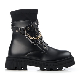 Kvinnliga arbetare med Shelovet-kedjor svart