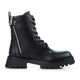 Svarta arbetare för kvinnor med en dekorativ Shelovet-dragkedja