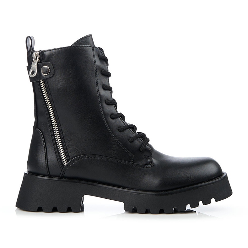 Svarta arbetare för kvinnor med en dekorativ Shelovet-dragkedja