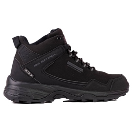 DK svarta höga vandringsskor för kvinnor