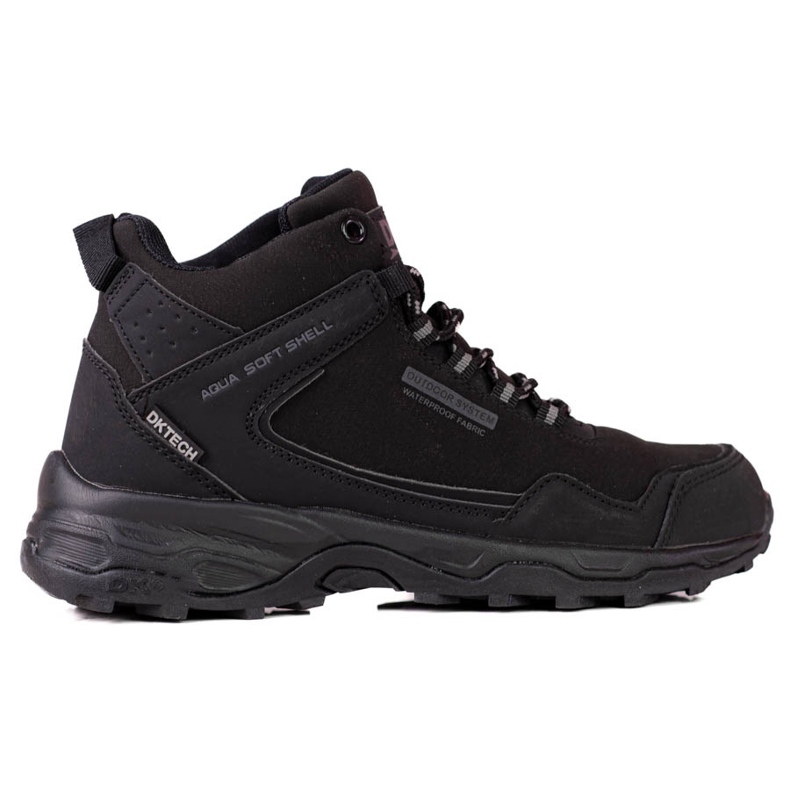 DK svarta höga vandringsskor för kvinnor