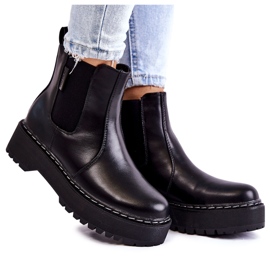 Svarta isolerade Slip-on stövlar Big Star II274101